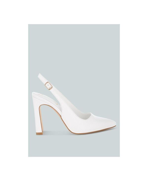 ロンドンラグ レディース シューズ パンプス London Rag Sarka Pointy Toe Slingback Pumps White ホワイト