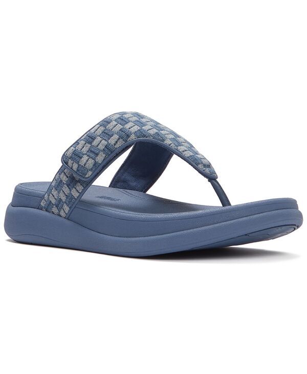 フィットフロップ レディース シューズ サンダル デニム FitFlop Womens FMode Go CheckerboardDenim ToePost Sandals Light Denim デ