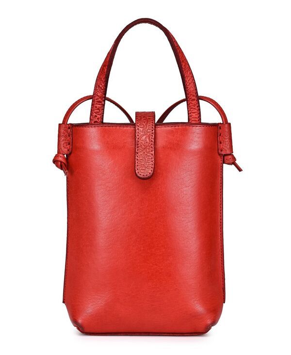 オールドトレンド レディース バッグ ミニ OLD TREND Wishbone Mini Crossbody Handbag Ruby Red レッド