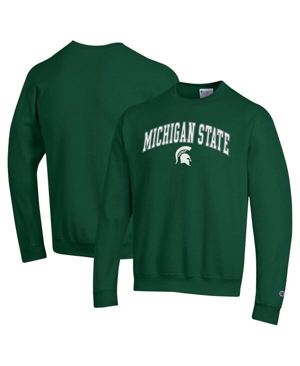 チャンピオン メンズ アウター パーカー・スウェット シャツ ロゴ Champion Mens Green Michigan State Spartans Arch Over Logo Pullove 14,950円