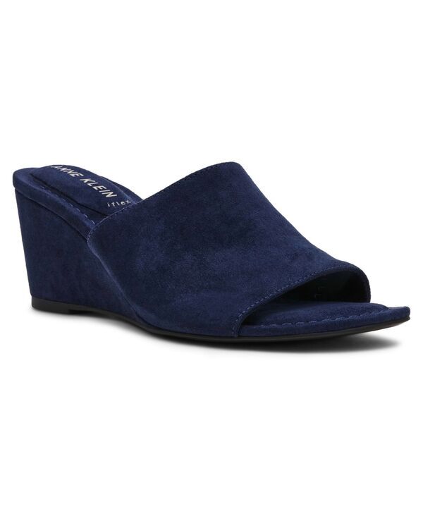アンクライン レディース シューズ サンダル Anne Klein Womens Charisma Dressy Wedge Sandals Navy ネイビー