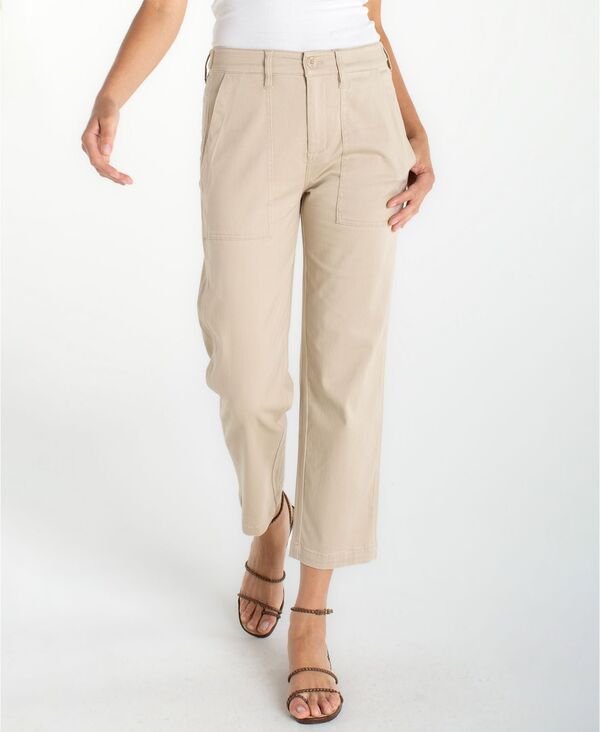 リヴァプール ロサンゼルス レディース ボトムス デニムパンツ プチ クロップド ジーンズ Liverpoolos Angeles Petite Utility Cropped Jeansafari