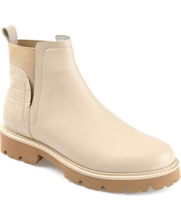 ジュルネ シグネチャー レディース シューズ ブーツ・レインブーツ アンクル Journee Signature Womens Bristolug Sole Ankle Booties Beige ベ