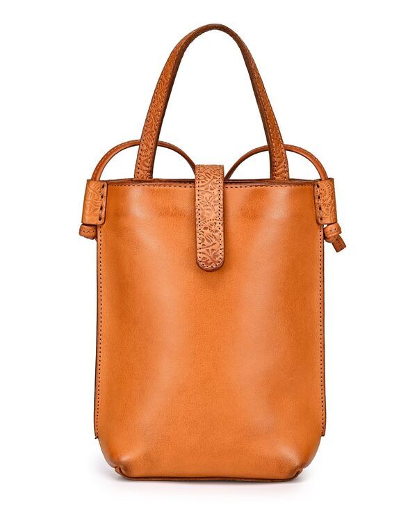 オールドトレンド レディース バッグ ミニ OLD TREND Wishbone Mini Crossbody Handbag Cognac Brown ブラウン