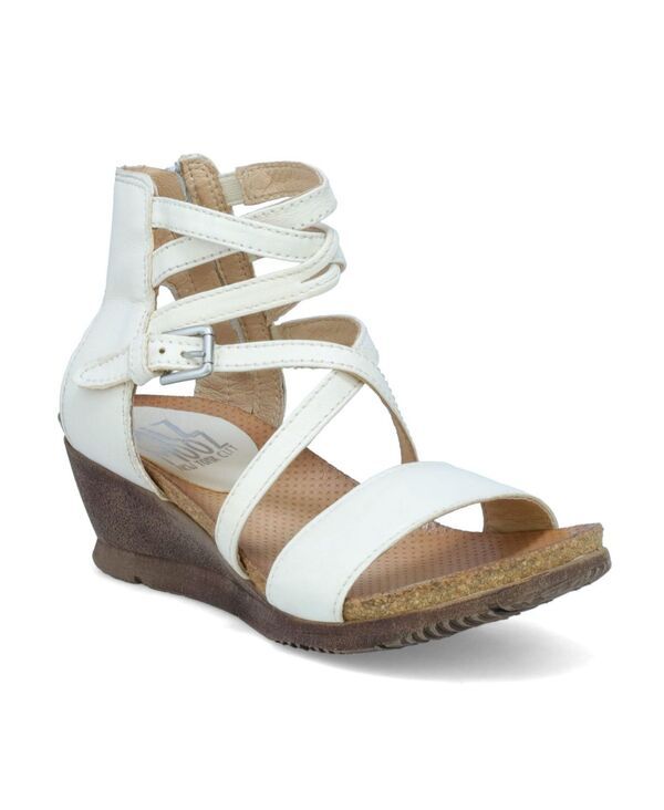ミズムーズ レディース シューズ サンダル Miz Mooz Womens Wedge Sandal Open White 153 ホワイト