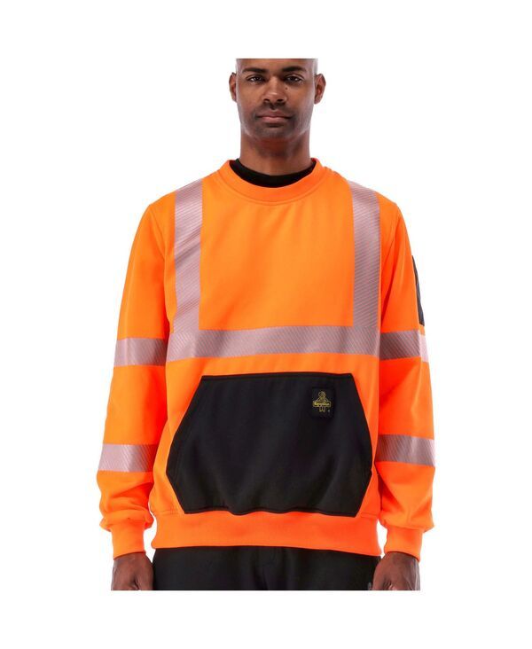 リフリジウェア メンズ アウター パーカー・スウェット クルーネック シャツ RefrigiWear Mens HiVis Crewneck Sweatshirt Orange オレンジ