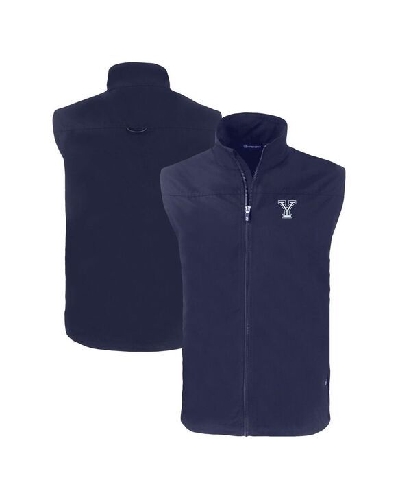 カッターアンドバック メンズ トップス ベスト Cutter Buck Mens Navyale Bulldogs Charter Eco FullZip Vest Navy ネイビー