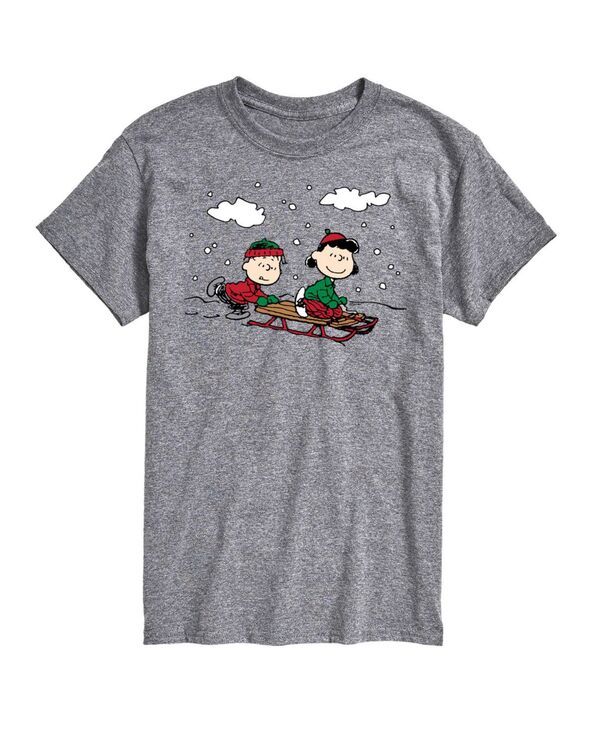 エアウェーブス メンズ トップス Tシャツ AIRWAVES Mens Peanuts Holidayshort Sleeve Tshirt Gray グレー