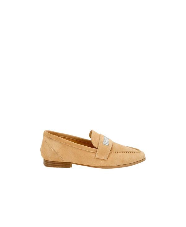 ラグアンドコー レディース シューズ パンプス ローファー Rag Co Rag and Co Womens New Ode Rhinestone Penny Strap Loafers Beigen