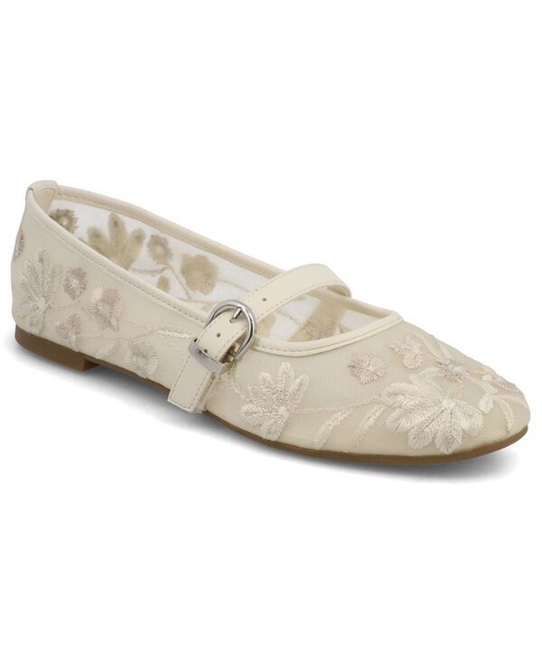 ミア レディース シューズ パンプス メッシュ 刺繍 MIA Womens Bluet Embroide red Mesh Mary Jane Ballet Flats IvoryWhite ホワイト 17,026円