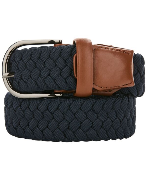 ペリーエリス メンズ アクセサリー ベルト Perry Ellis Portfolio Mens Elevated Solidress Belt Navy ネイビー