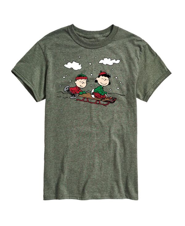 エアウェーブス メンズ トップス Tシャツ AIRWAVES Mens Peanuts Holidayshort Sleeve Tshirt Green グリーン