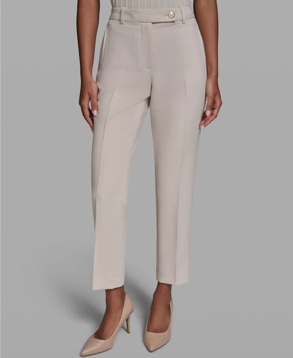 カール ラガーフェルド レディース ボトムス カジュアルパンツ アンクル KARLAGERFELD PARIS Womens MidRise StraightLeg Ankle Pants Cashm