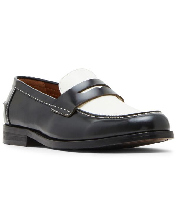 スティーブ マデン メンズ シューズ スリッポン・ローファー Steve Madden Mens Nicolay Casualoafer BlackWhite ホワイト