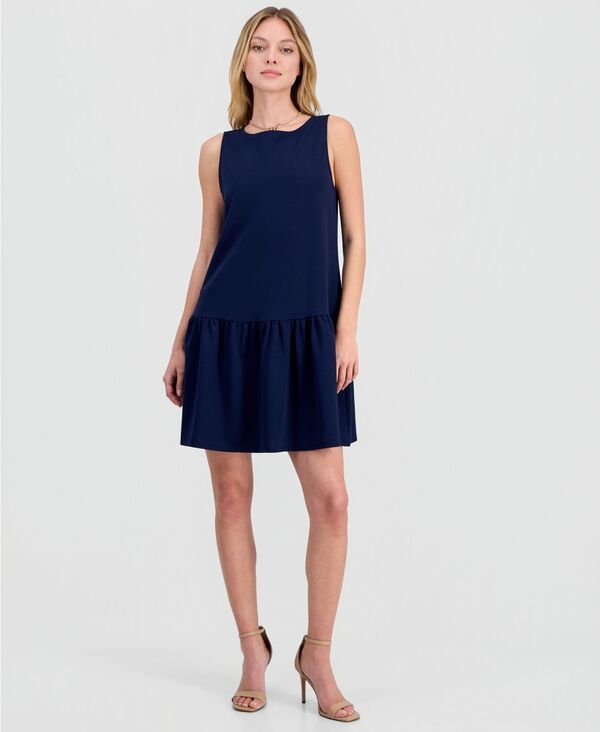 ロビー・ビー レディース トップス ワンピース プチ ノースリーブ Robbie Bee Petite DropWaist Sleeveless Dress Navy ネイビー