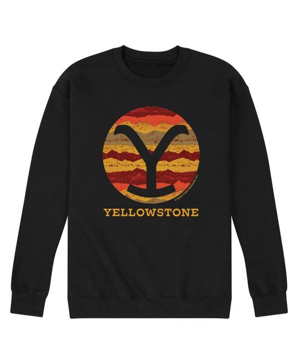 エアウェーブス メンズ アウター パーカー・スウェット シャツ フリース AIRWAVES Mens Yellowstone Ranch Pattern Fill Fleece Sweatshirt