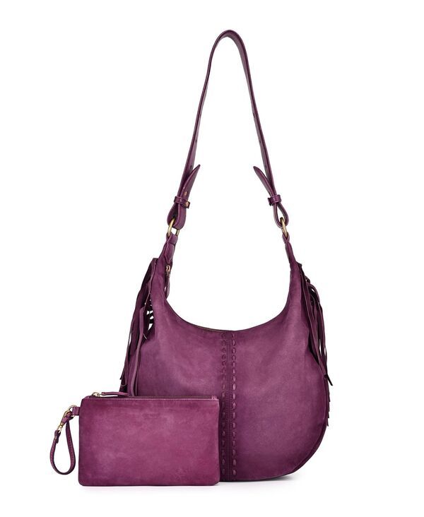 オールドトレンド レディース バッグ ヴィンテージ OLD TREND Hydrangea Large Vintage Ombre Shoulder Handbag Radiant Orchid Pu