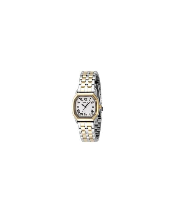 インビクタ レディース アクセサリー 腕時計 Invicta Womens 48958 Wildflower Quartz 3 Hand Silver Dial Watch Gold ゴールド