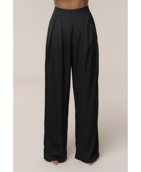 ジェイラックスレーベル レディース ボトムス カジュアルパンツ JLUXLABEL Womens Candice Trousers Black ブラック