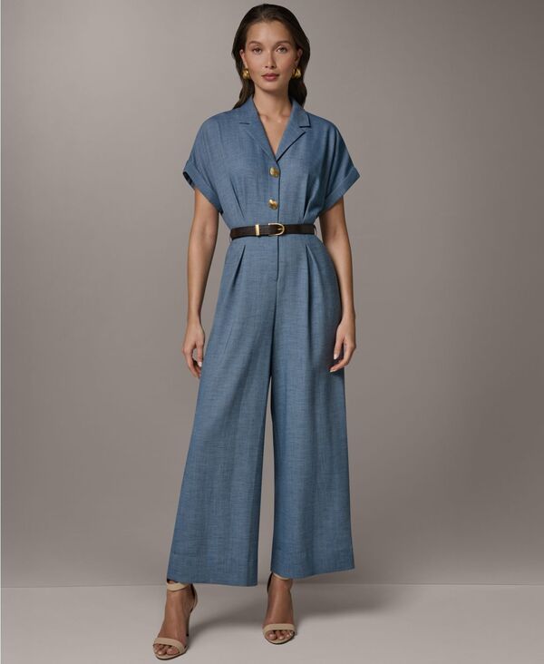 ダナ キャラン ニューヨーク レディース トップス ジャンプスーツ Vネック 半袖 Donna Karanew York Womens Colla red VNeck ShortSleeve Jump