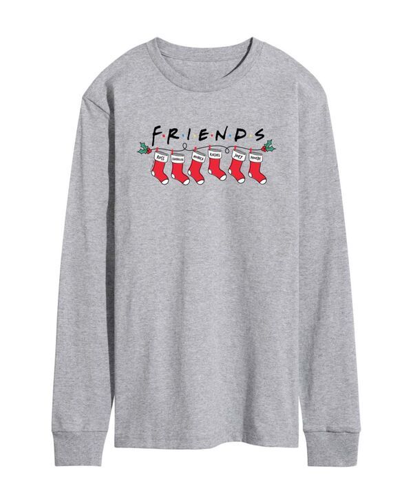 エアウェーブス メンズ トップス Tシャツ クルーネック グラフィック AIRWAVES Mens Crewneck Christmas Themed Graphic TShirt Gray グレー