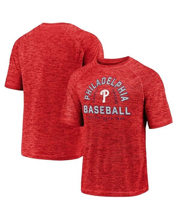 ファナティクス メンズ トップス Tシャツ Fanatics Mens Red Philadelphia Phillies Line Uprimary Threat Striated TShirt R