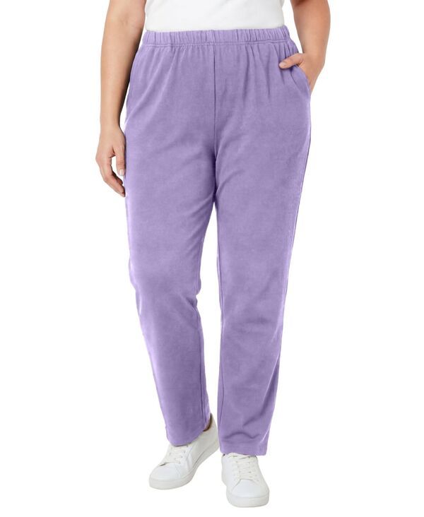 ウーマン ウィズイン レディース ボトムス カジュアルパンツ ニット Woman Within Womens Within 7Day Knit StraightLeg PullOn Pantsoft