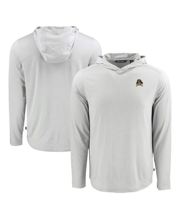 カッターアンドバック メンズ トップス Tシャツ パーカー Cutter Buck Mens Gray ECU Pirates Coastlinepicomfort Eco Long Sleeve H