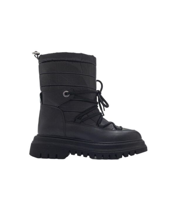 プロローグシューズ レディース ブーツ・レインブーツ Prologue Shoes Weld Snow Boot Women Black faux leather ブラック