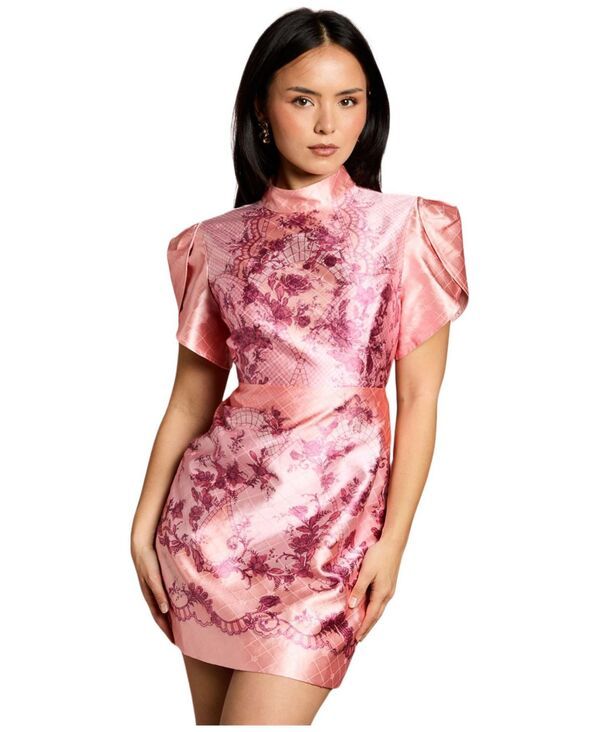 コースト レディース トップス ワンピース フラワー柄 ミニ フラワー Coast Womens Floral Tulip Sleeve Mini Dress Pink ピンク