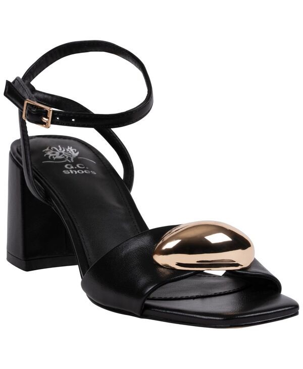 ジーシーシューズ レディース サンダル GC Shoes Womenskyla Square Toe Dressandals Black ブラック