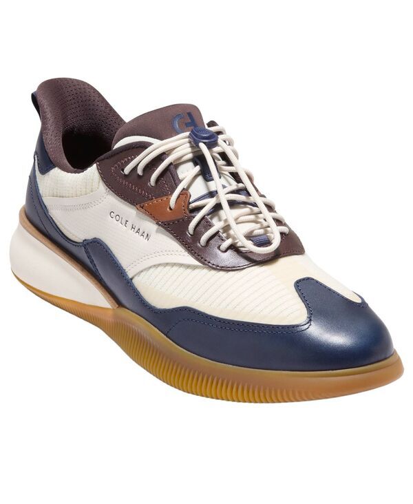 コールハーン メンズ シューズ スニーカー レース Cole Haan Mens 6Zerogrand QuickOn Laceup Sneakers Ivory Navy アイボリー
