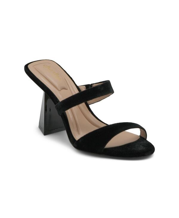 チャールズ・デイビッド レディース シューズ サンダル ヒール Charles by Charles David Womens Kami Flare Block Heel Sandal Black v