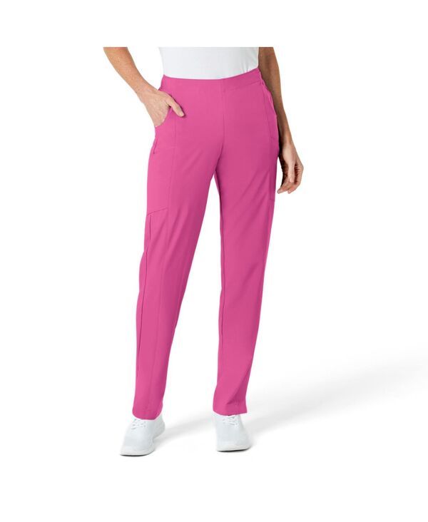 ウィンク レディース ボトムス カジュアルパンツ プチ Wink Petite W123 Flat Front Cargo Scrub Pant Hot pink ピンク