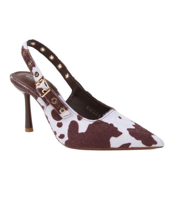 バーネス レディース シューズ パンプスエード BERNESS Womens Candes Microfiber Suede Slingback Pumps Cow
