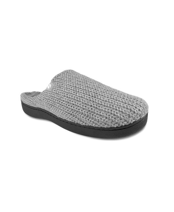 ヒートホルダーズ メンズ シューズ サンダル リブニット Heat Holders Mens Asherib Knit Scuff Slippers Gray グレー