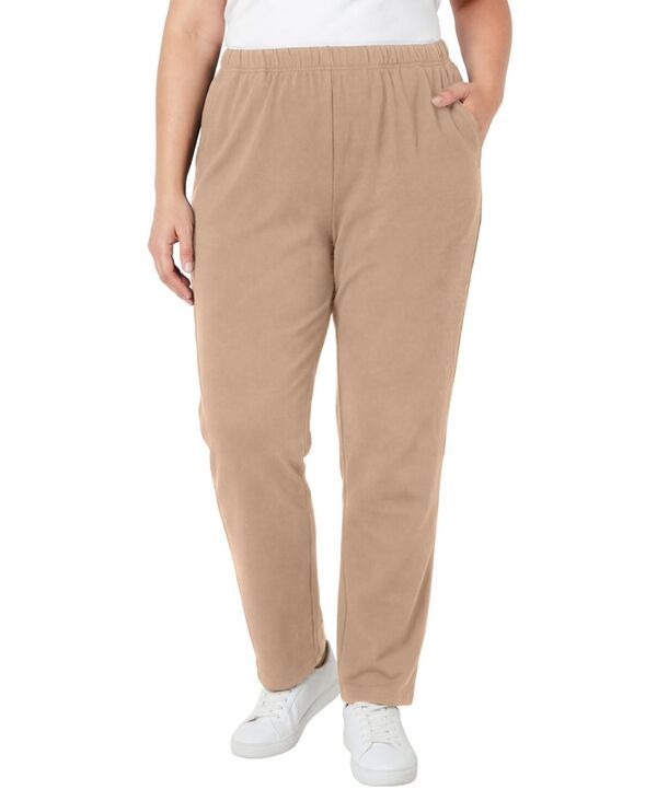 ウーマン ウィズイン レディース ボトムス カジュアルパンツ ニット Woman Within Womens Within 7Day Knit StraightLeg PullOn Pants New