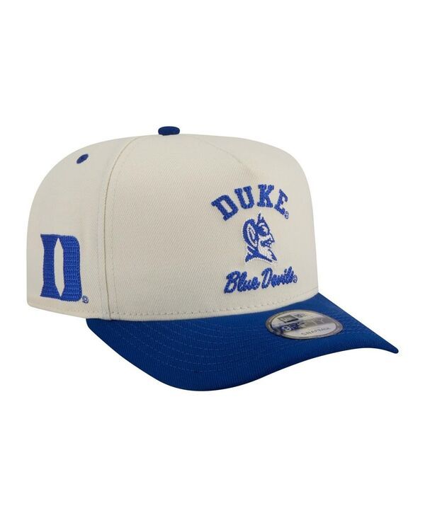 ニューエラ メンズ アクセサリー 帽子 New Era Mens CreamRoyal Duke Blue Devils TwoTone Arched 9FIFTY Snapback Hat Crea