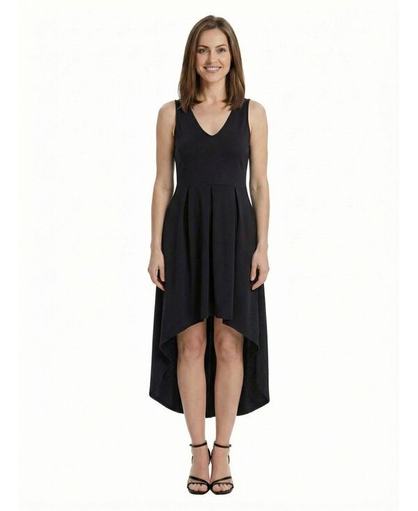 24 セブンコンフォート レディース トップス ワンピース プチ プリーツ ミディ 24seven Comfort Apparel Petite Pleated Fit Flare Pocket Mi