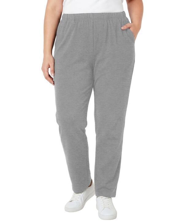 ウーマン ウィズイン レディース ボトムス カジュアルパンツ ニット Woman Within Womens Within 7Day Knit StraightLeg PullOn Pants Med