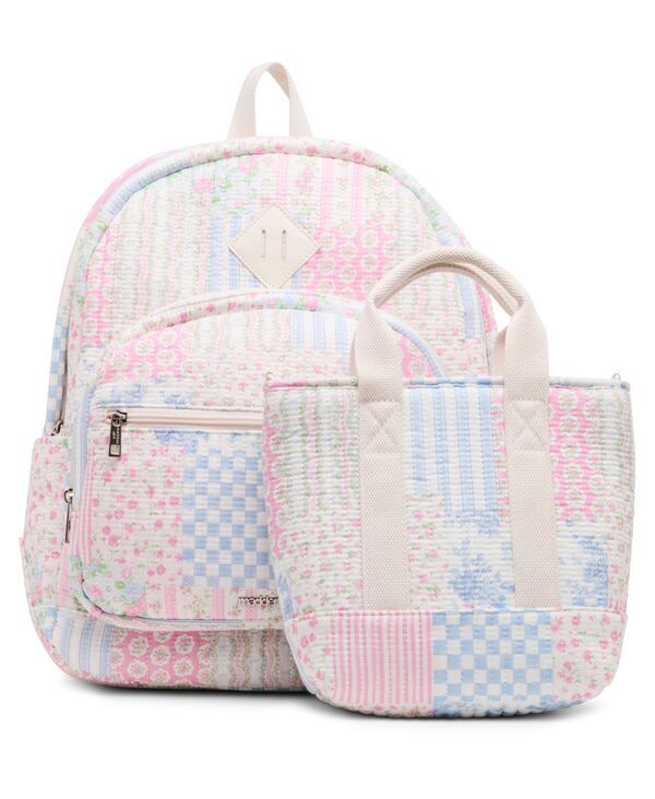 マッデンガール レディース バッグ バックパック・リュックサック キルティング コットン Madden Girlynxqc Quilted Cotton Domedium Backpack and L