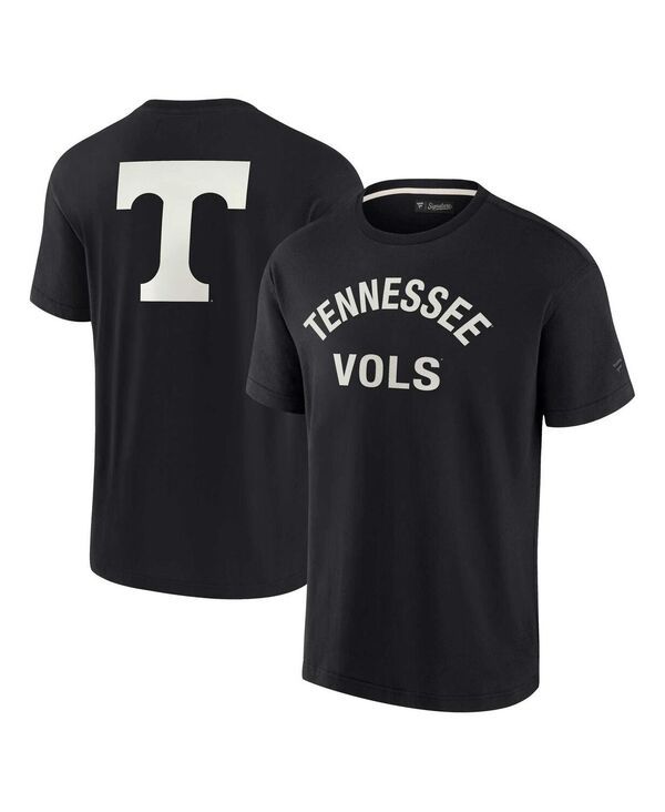 ファナティクス シグネチャー メンズ トップス Tシャツ Fanaticsignature Mens and Womens Black Tennessee Volunteersuper Soft Sh