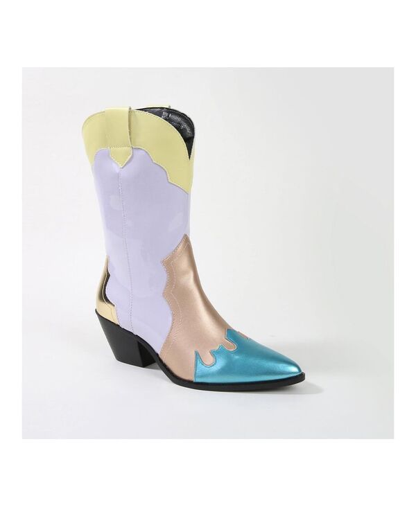 バーネス レディース シューズ ブーツ・レインブーツ BERNESS Kitty Western MidCalf Boots Purple multi パープル