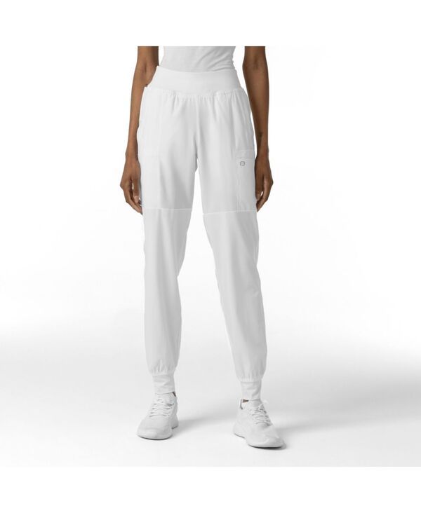 ウィンク レディース ボトムス カジュアルパンツ プラスサイズ Wink Plusize W123 Comfort Waist Cargo Jogger Scrub Pant White ホワイト