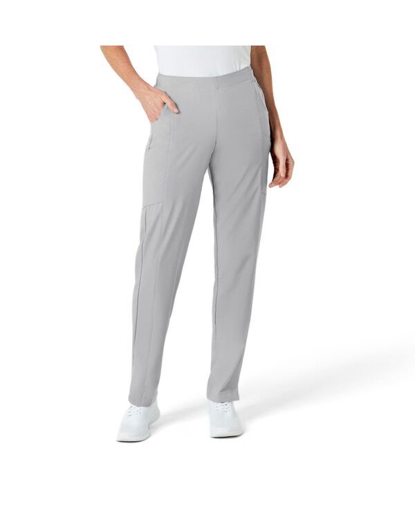 ウィンク レディース ボトムス カジュアルパンツ プチ Wink Petite W123 Flat Front Cargo Scrub Pant Grey グレー