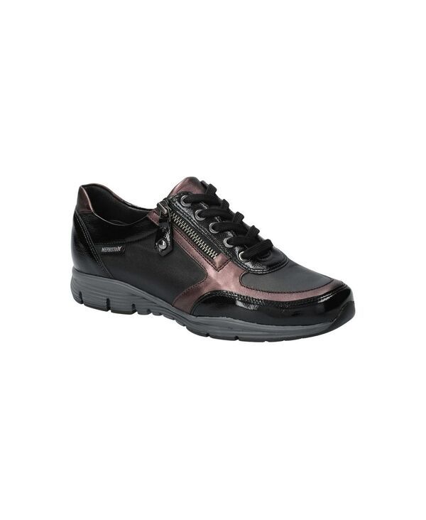 メフィスト レディース シューズ スニーカー レザー Mephisto Womens Patent Leather Sneaker Black patent ブラック