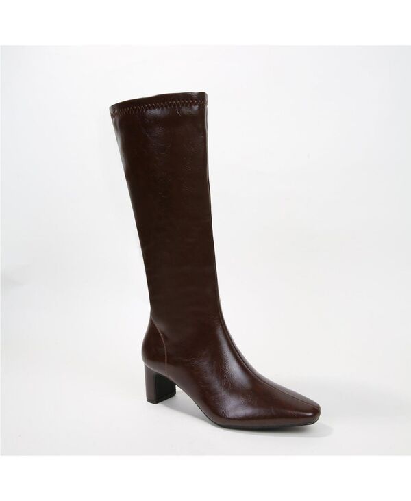 バーネス レディース シューズ ブーツ・レインブーツ ミニ BERNESS Womens Adrienne Minimalist Knee High Boots Brown ブラウン