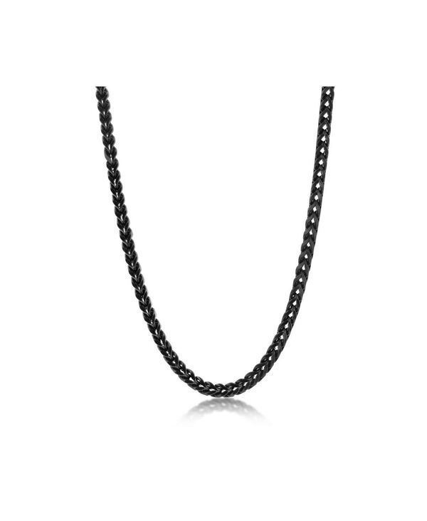 メタロ レディース アクセサリー ネックレス・チョーカー・ペンダントトップ Tシャツ レース Metallo Stainlessteel 4mm Franco Chainecklace Black ブ
