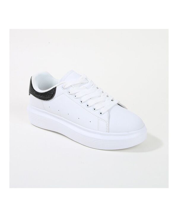 バーネス レディース シューズ スニーカー プラットフォーム BERNESS Fortuna Platform Sneaker with Rhinestone Accent Black ブラック