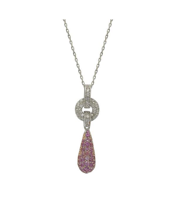 スージー レヴィアン ニューヨーク レディース アクセサリー ネックレス・チョーカー・ペンダントトップ Suzy Levianew York Sterling Silver Sapphire Pave